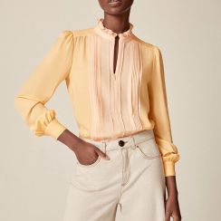 Silk Crepe De Chine Elegant Ladies Blouses