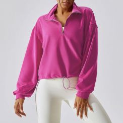 5 Pcs Womens Zipper Pullover Sweatshirt