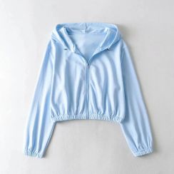 2 Pcs Womens Casual Zipper Sweatshirt